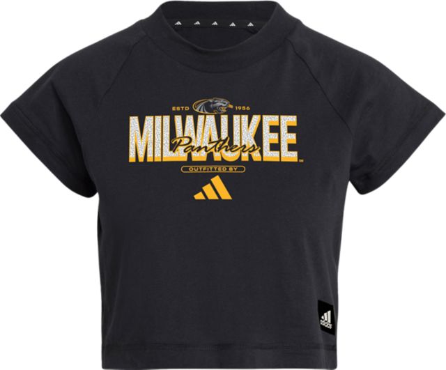 University of Wisconsin Milwaukee Women's Panthers Cropped Panthers Short Sleeve T-Shirt