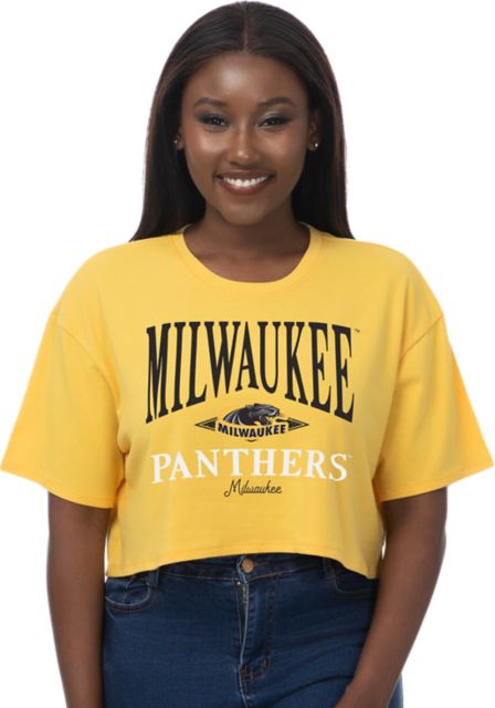 University of Wisconsin Milwaukee Women's Boxy Cropped Short Sleeve T-Shirt