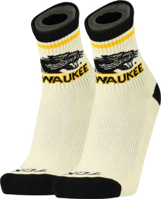 University of Wisconsin Milwaukee Panthers Vintage Quarter Crew Socks