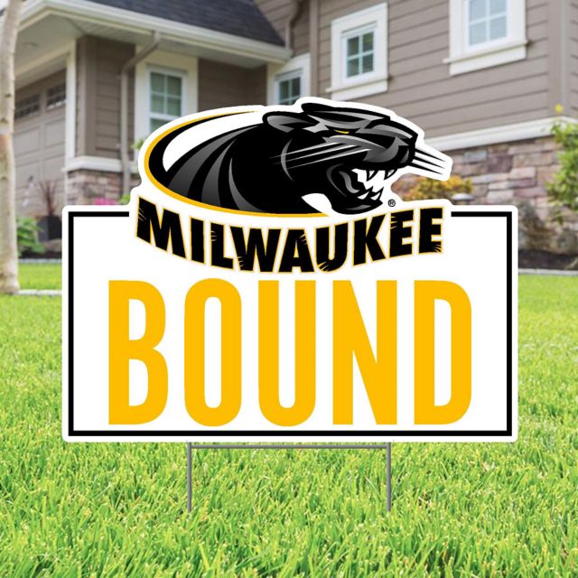 University of Wisconsin Milwaukee Bound 22" x 19" Lawn Sign