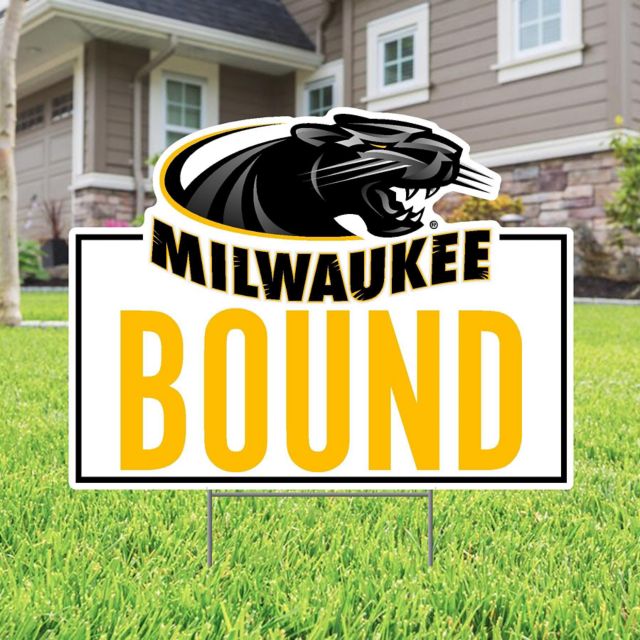 University of Wisconsin Milwaukee Bound 22 x 19 Lawn Sign
