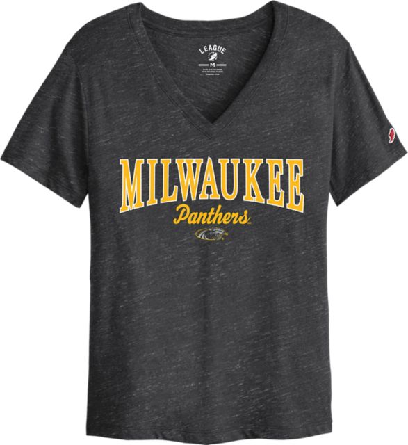 Wisconsin Milwaukee Womens Long Sleeve V Neck Tee  UWM School of Education Condensed Mark - ONLINE ONLY