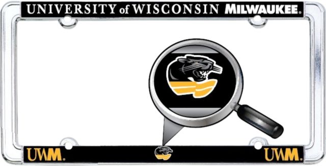 University of Wisconsin Milwaukee Alumni Thin Dome License Plate Frame
