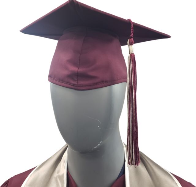 UWL Bachelor Tassel - Maroon/Silver