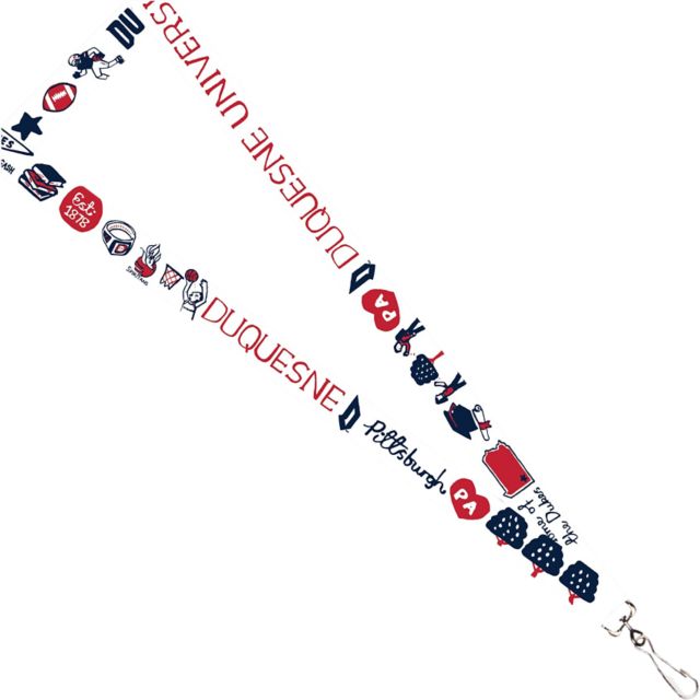 Duquesne University Julia Gash 3-4'' Satin Lanyard