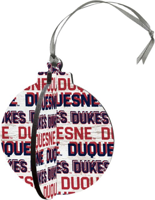 Duquesne University Dukes 3D Round Ornament