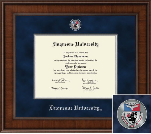 Duquesne University Presidential Diploma Frame