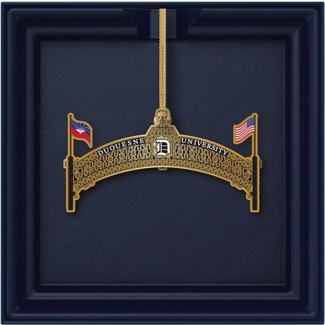 Duquesne University Brass Ornament