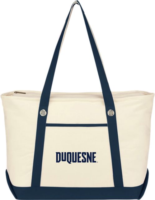 Duquesne University Canvas Zipper Tote Bag