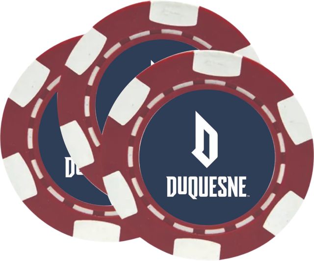 Duquesne University Chip Ball Marker 3 Pack