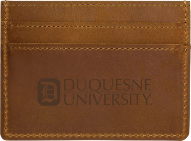 Duquesne University Leather Card Holder