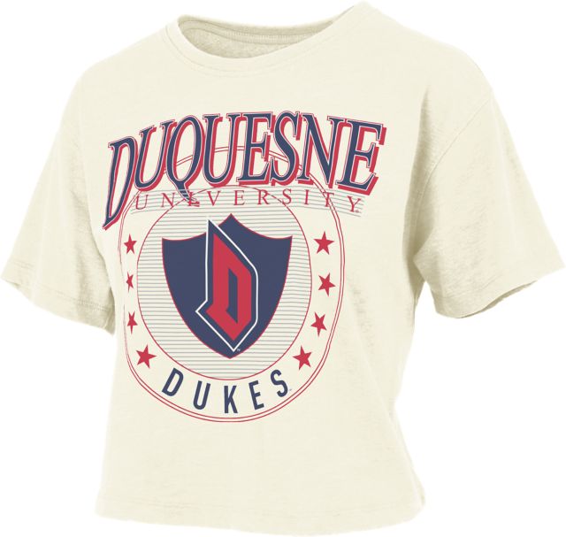 Duquesne University Dukes Women's Cropped Short Sleeve T-Shirt