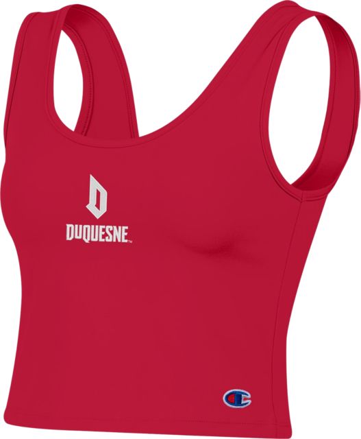 Duquesne University Dukes Women's Scoop Neck Crop Tank Top