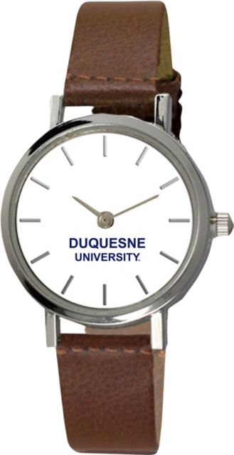 Duquesne University 28 mm Ladies Leather Watch