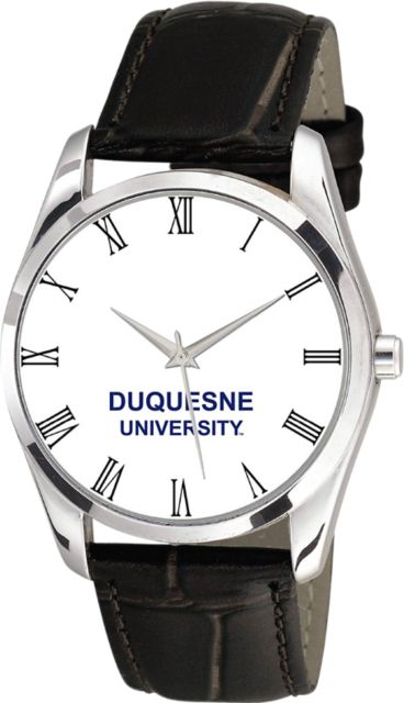 Duquesne University 36mm Men's Leather Watch