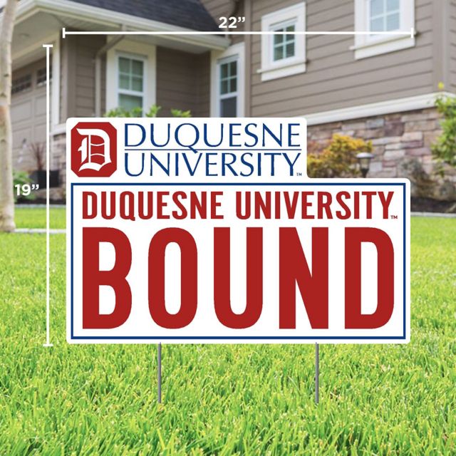 Duquesne University Bound 22" x 19" Lawn Sign