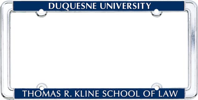Duquesne University School of Thin Dome License Plate Frame