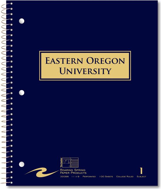Eastern Oregon University 1 Subject Notebook