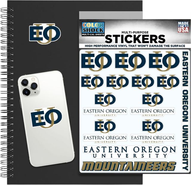 Eastern Oregon University Sticker Sheet