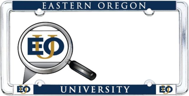Eastern Oregon University Thin Dome License Plate Frame