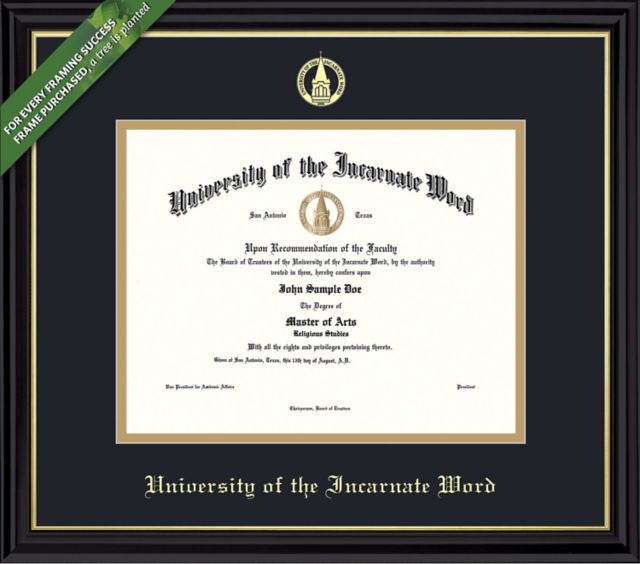 University Of The Incarnate Word Coronado Ba (5/04 To Pres) Diploma Frame -ONLINE ONLY