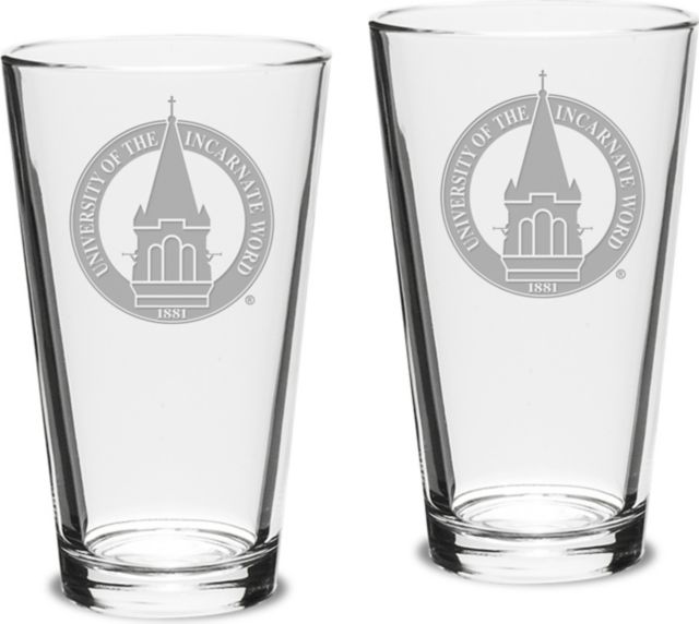 Set of 2 Crystal Mixing Glasses - 16 oz- ONLINE ONLY