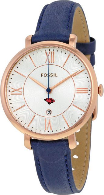 Fossil Jacqueline Navy Leather Watch - ONLINE ONLY