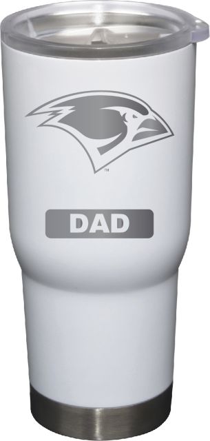 22 oz White Stainless Steel Tumbler Dad