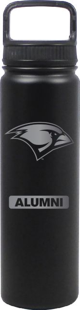 24 oz Matte Black Stainless Steel Water Bottle Alumni
