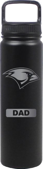 24 oz Matte Black Stainless Steel Water Bottle Dad