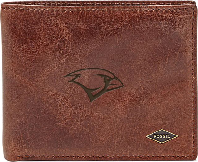 Fossil Leather Ryan RFID Flip ID Bifold - Dark Brown - ONLINE ONLY