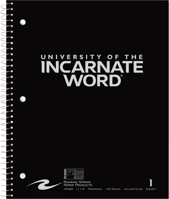 University of the Incarnate Word Notebook 100-Sheet