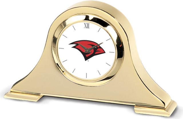 CSI Gold Napoleon Desk Clock With Colored Medallion - ONLINE ONLY