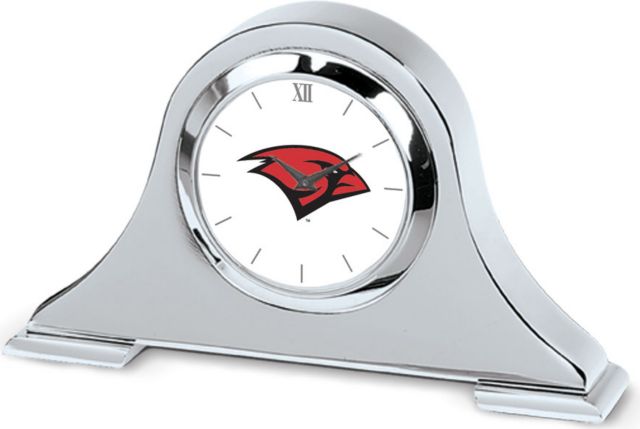 CSI Silver Napoleon Desk Clock With Colored Medallion - ONLINE ONLY