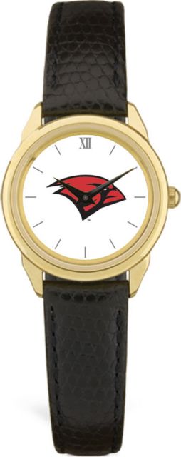 CSI Women's Black Leather Watch(Gift Boxed) With Colored Medallion - ONLINE ONLY