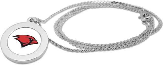 CSI Silver Pendant Necklace With Colored Medallian - ONLINE ONLY