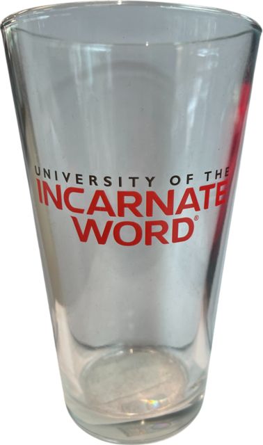 University of the Incarnate Word Cardinals 16 oz. Glass