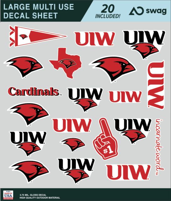 University of the Incarnate Word Large Sticker Sheet