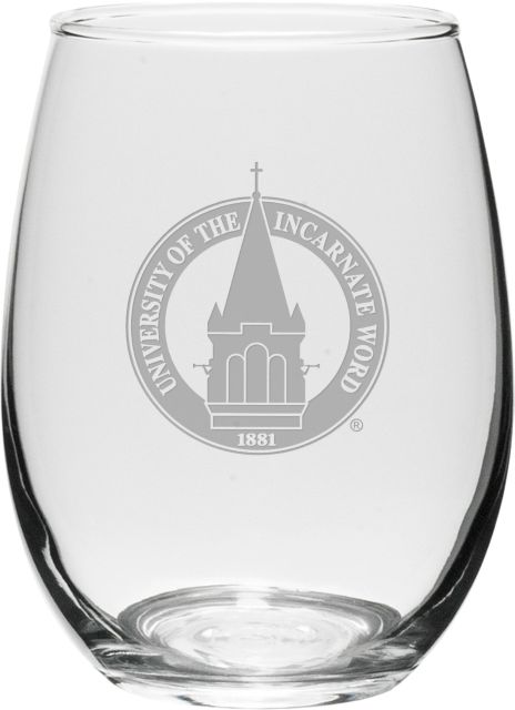 University of the Incarnate Word 21 oz. Stemless Wine Glass