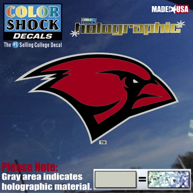 University of the Incarnate Word Cardinals Hologram Stand Decal