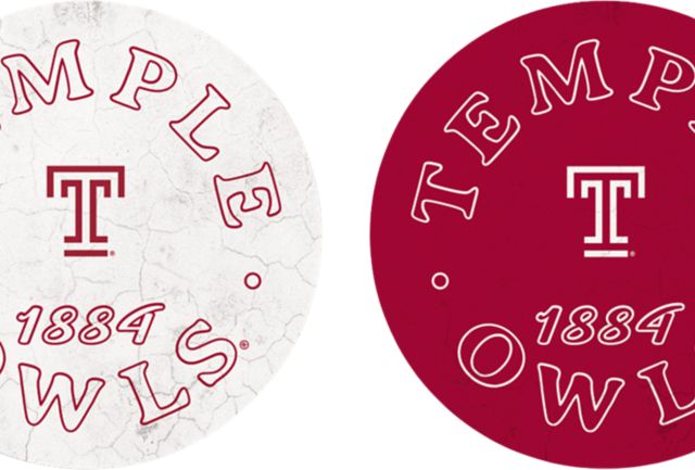 Temple University Owls Car Coaster - 2 Pack