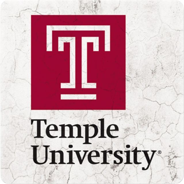 Temple University 4" x 4" Coaster