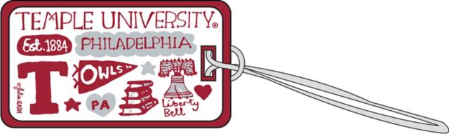 Temple University Julia Gash Luggage Tag