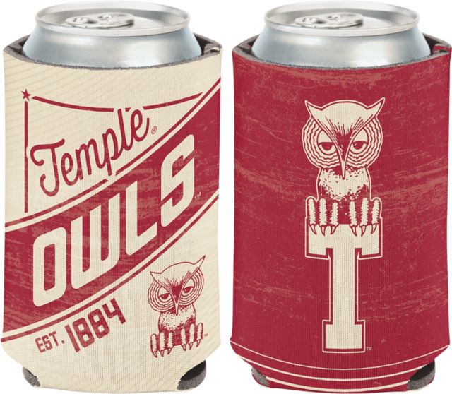 Temple University Owls 12 oz Can Cooler Coozie