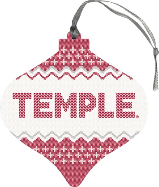 Temple University Bulb Ornament