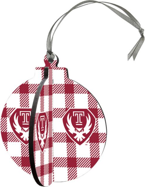 Temple University 3D Round Ornament