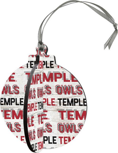 Temple University Owls 3D Round Ornament