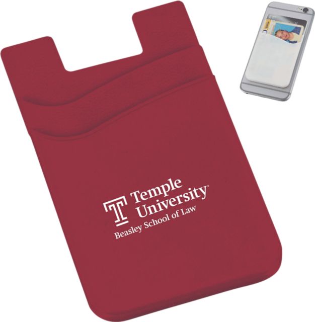 Temple University Beasley School of Law Silicone Card Wallet