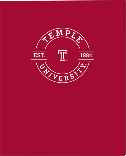 Temple University 2 Pocket Folder