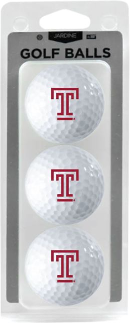 Temple University 3 Pack Golf Balls